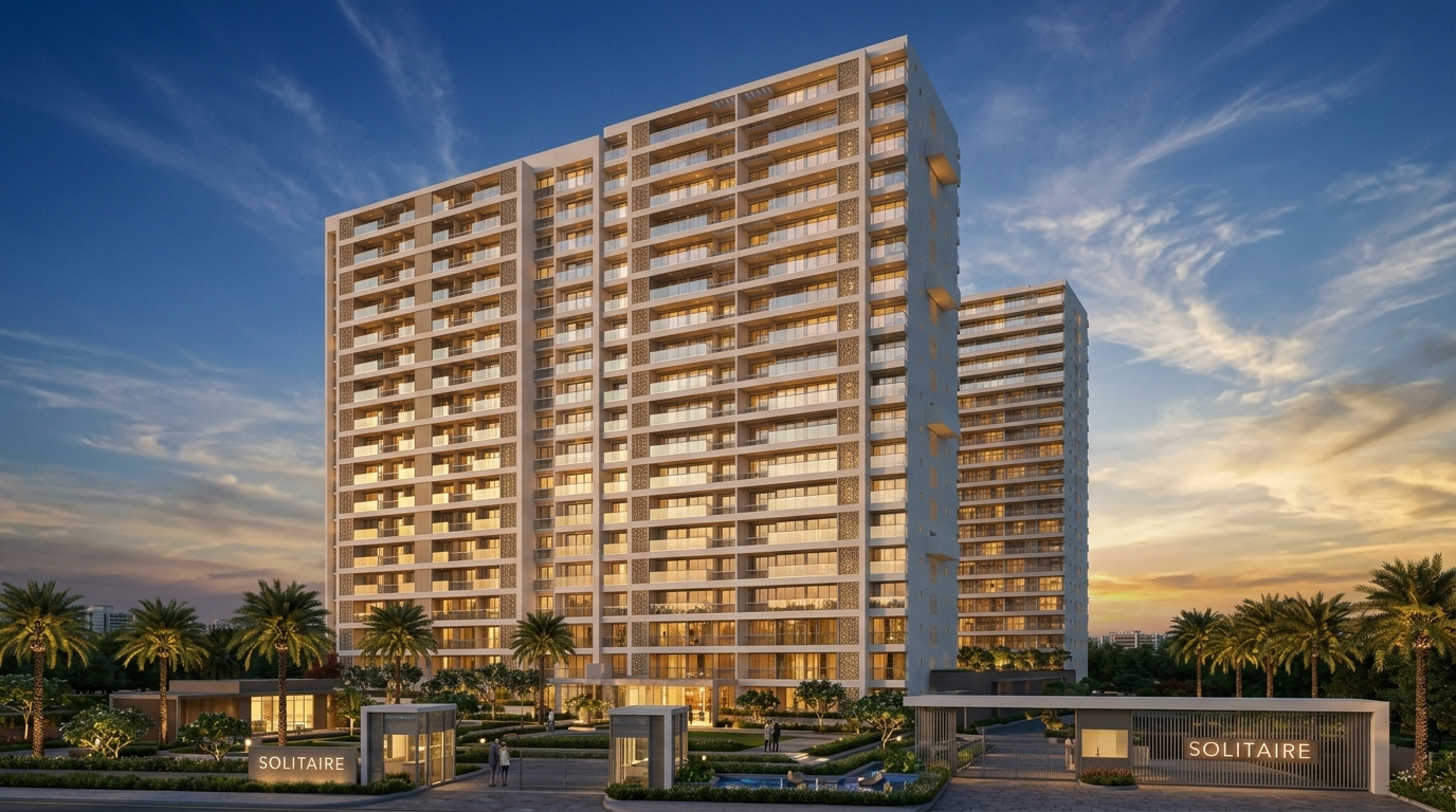 Solitaire Kothrud - Sunset Twilight Tower View